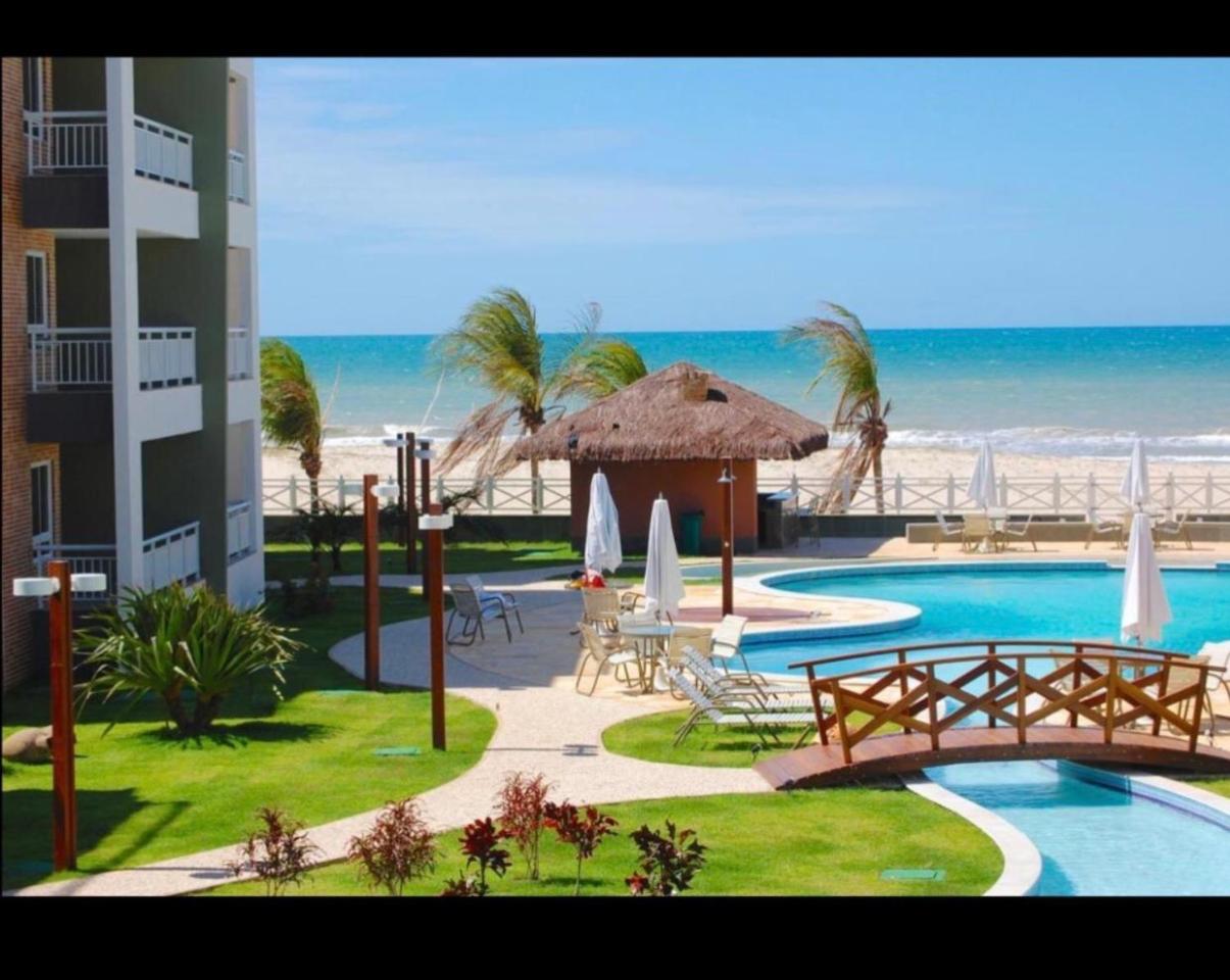 Apartamento Vista Total Do Mar Uma Cobertura A 400M Do Beach Park No Porto Das Dunas Aquiraz Condominio Terramaris Piscina Ampla Parque Infantil Sauna Estacionamento Privado Kültér fotó