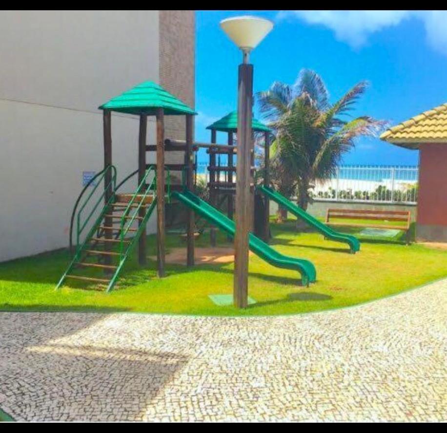 Apartamento Vista Total Do Mar Uma Cobertura A 400M Do Beach Park No Porto Das Dunas Aquiraz Condominio Terramaris Piscina Ampla Parque Infantil Sauna Estacionamento Privado Kültér fotó