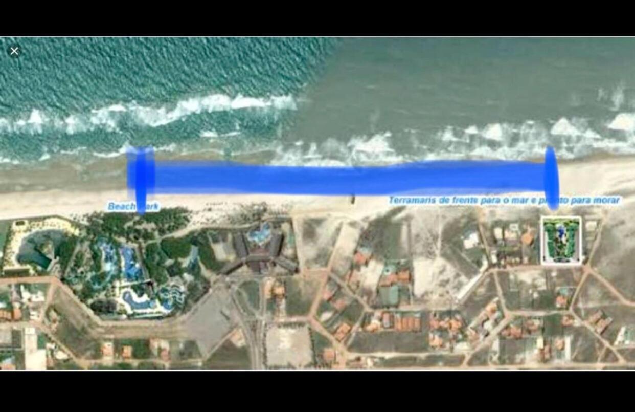 Apartamento Vista Total Do Mar Uma Cobertura A 400M Do Beach Park No Porto Das Dunas Aquiraz Condominio Terramaris Piscina Ampla Parque Infantil Sauna Estacionamento Privado Kültér fotó