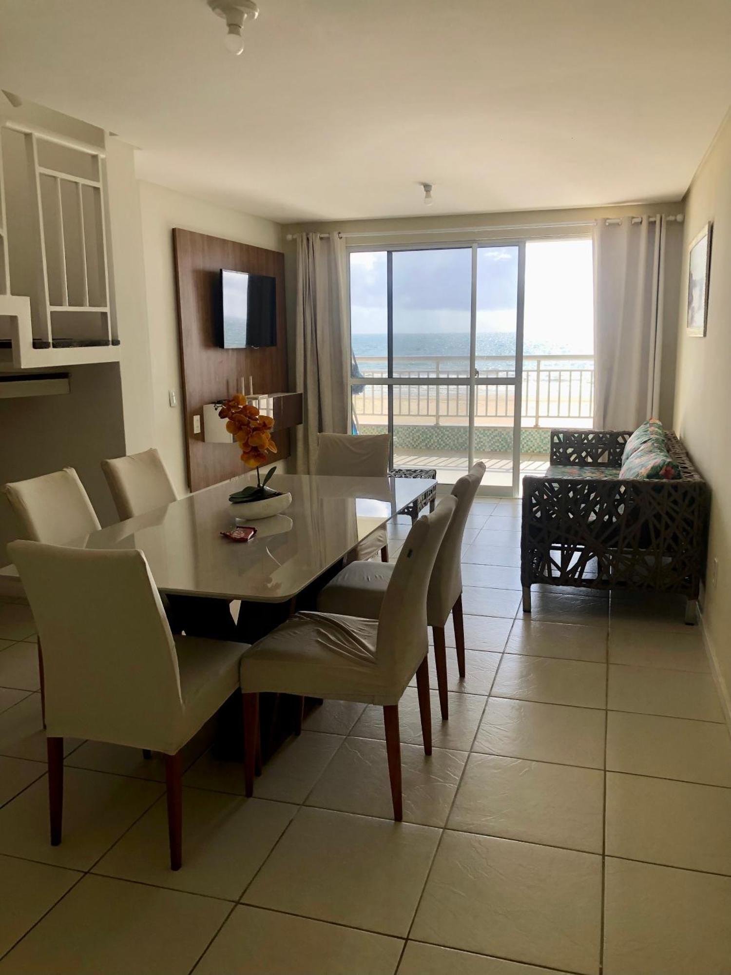 Apartamento Vista Total Do Mar Uma Cobertura A 400M Do Beach Park No Porto Das Dunas Aquiraz Condominio Terramaris Piscina Ampla Parque Infantil Sauna Estacionamento Privado Kültér fotó